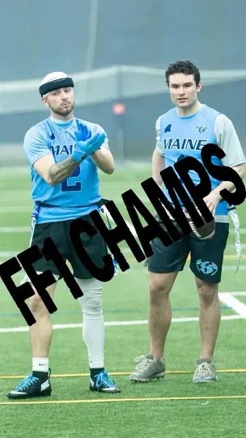 365 players in powder-blue MAINE jerseys under an FF1 CHAMPS stamp